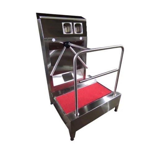 Hijyen Bariyeri diğer adları Hijyen Turnike ,Hijyen Geçiş Sistemi ve Sanitasyon hattı olarak bilinen EYHM-200PDM Modelimiz çift el dezenfektan haznesine sahip olup elleri dezenfekte etmeden turnike kilidi açmaz.